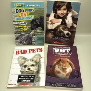 📚🐬 Set of 4 Children’s Animal Story Books